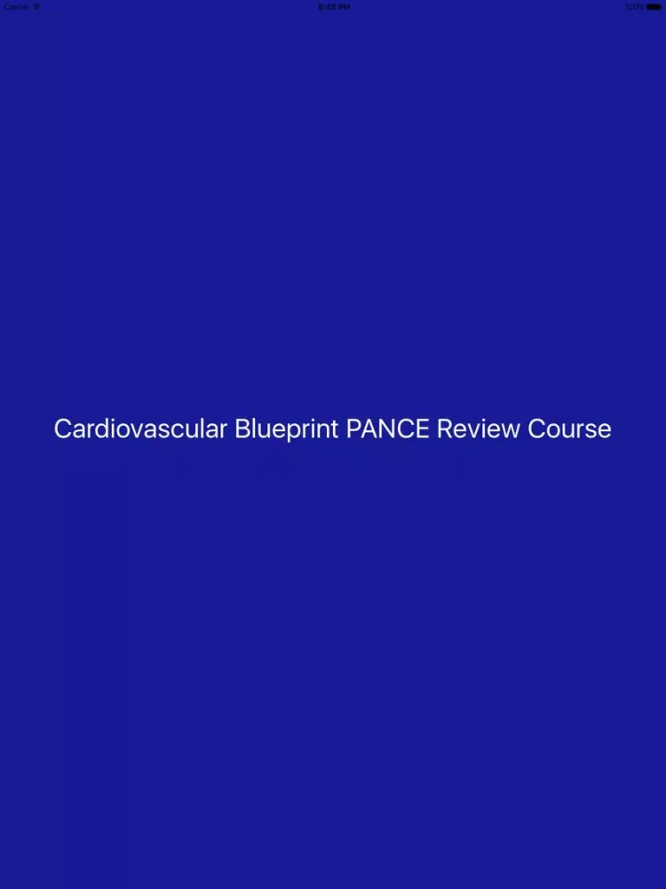 Capturas de tela do Cardiovascular Blueprint PANCE PANRE Review Couse iPad 
