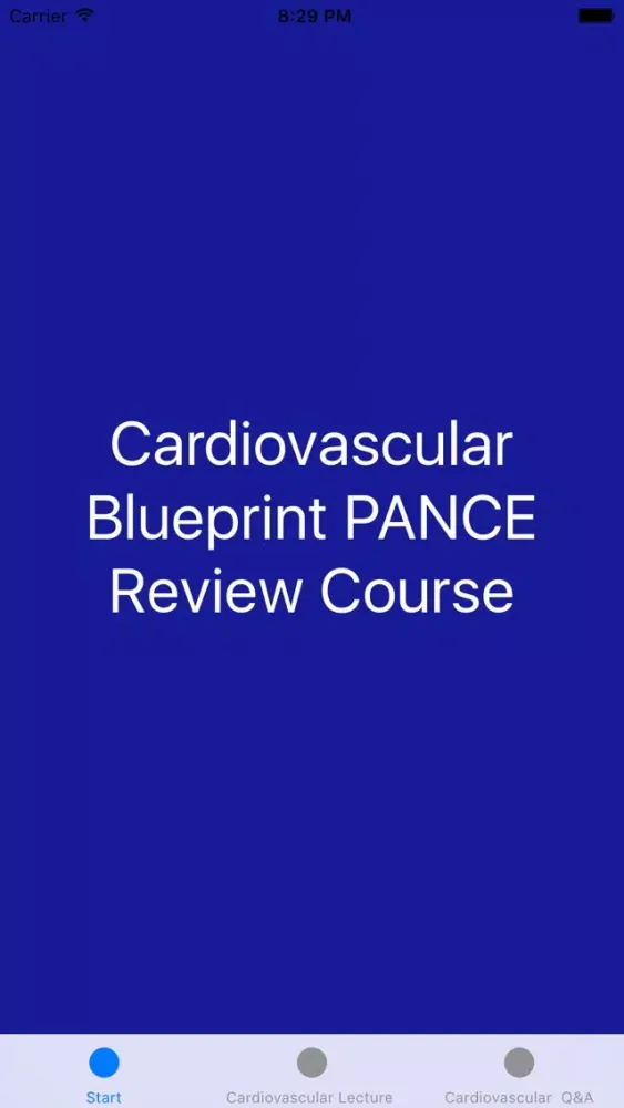 Capturas de tela do Cardiovascular Blueprint PANCE PANRE Review Couse