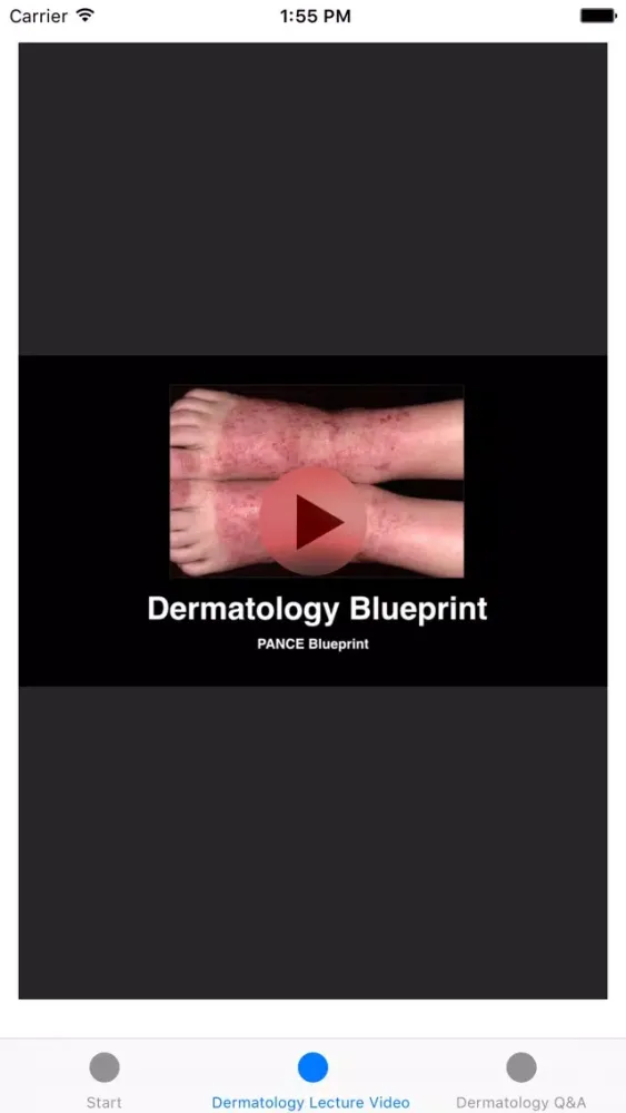 Tangkapan layar Dermatology Blueprint PANCE Review Course