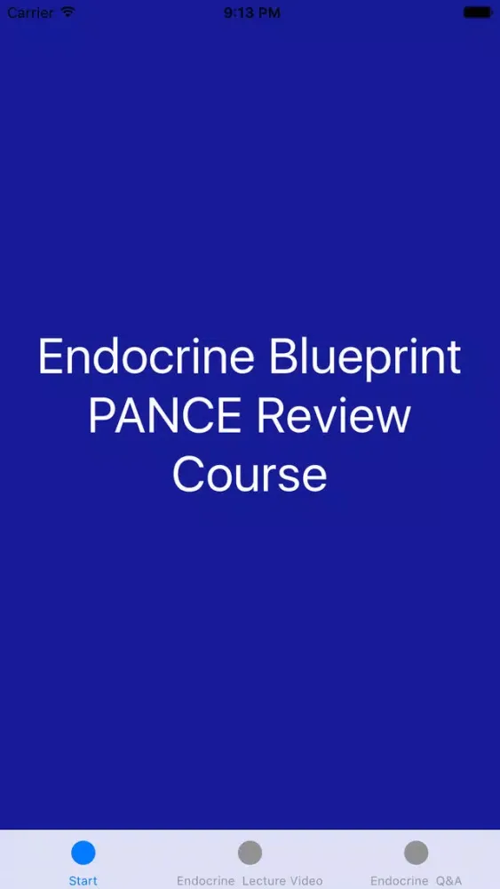 Tangkapan layar Endocrine Blueprint PANCE PANRE Review Course