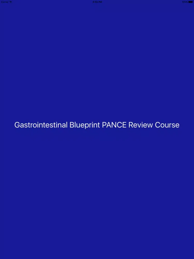 تصاویر Gastrointestinal Blueprint PANCE PANRE Review Course iPad 