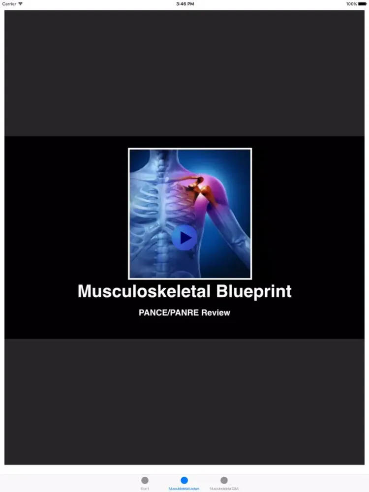 تصاویر Musculoskeletal Blueprint PANCE PANRE Review Course iPad 