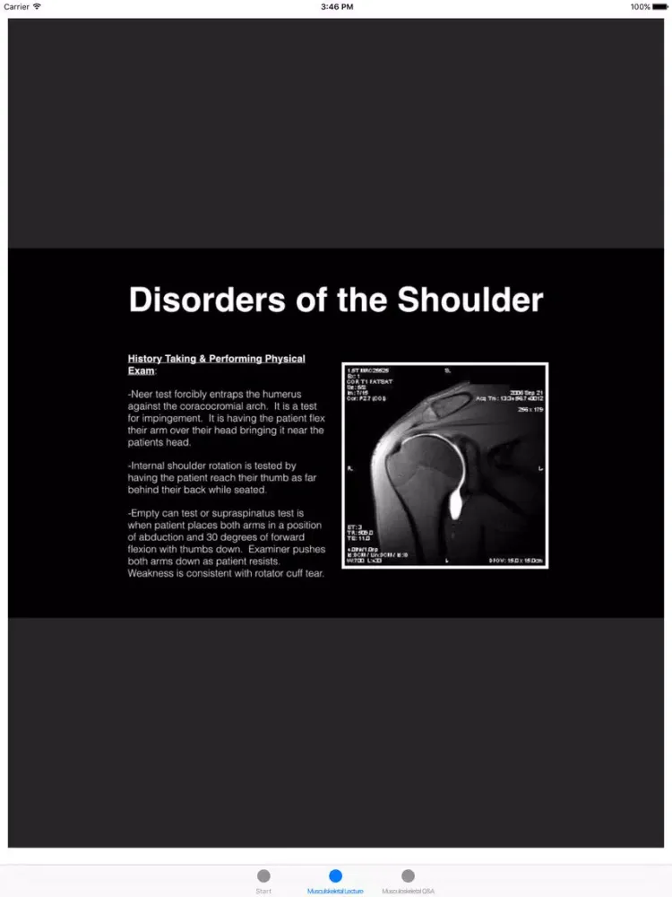 تصاویر Musculoskeletal Blueprint PANCE PANRE Review Course iPad 