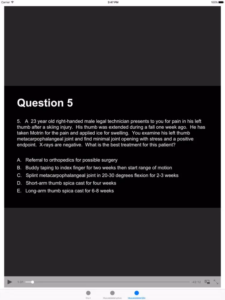 تصاویر Musculoskeletal Blueprint PANCE PANRE Review Course iPad 