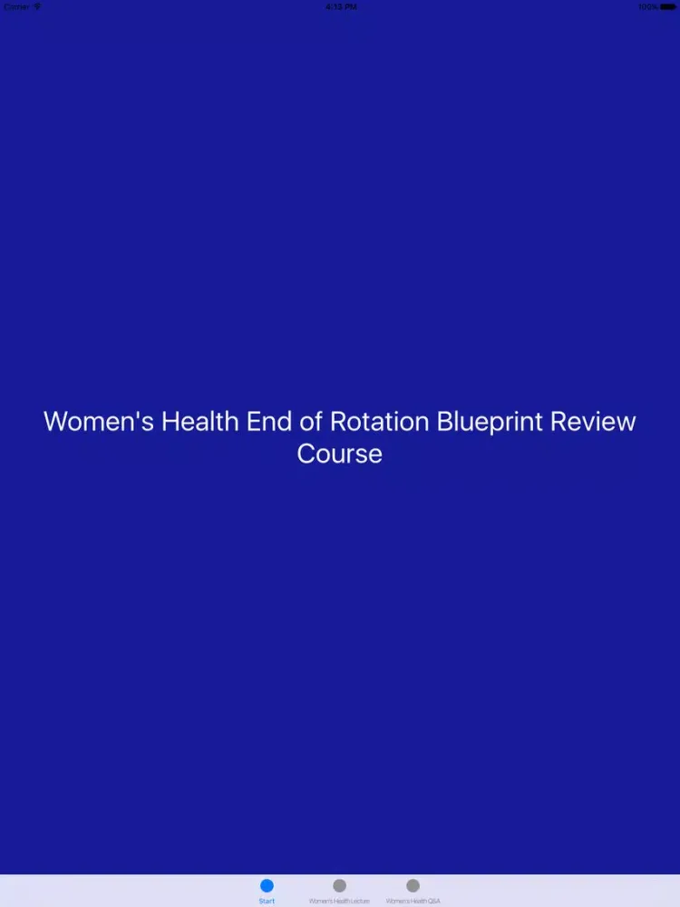 Women's Health End of Rotation (EOR) Blueprint Review Course iPad  سکرین شاٹس