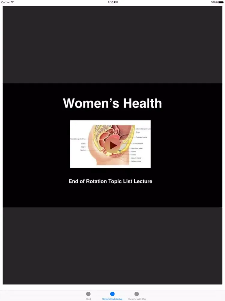 Women's Health End of Rotation (EOR) Blueprint Review Course iPad  سکرین شاٹس