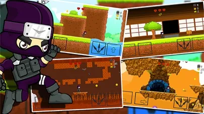 Скриншоты NINJA SIDE 2D (A platform jump n shoot game)