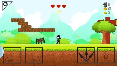 Скриншоты NINJA SIDE 2D (A platform jump n shoot game)