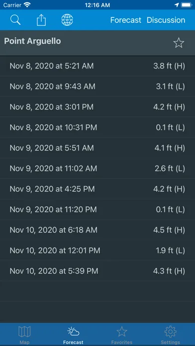 Capturas de pantalla de NOAA Weather & Tides