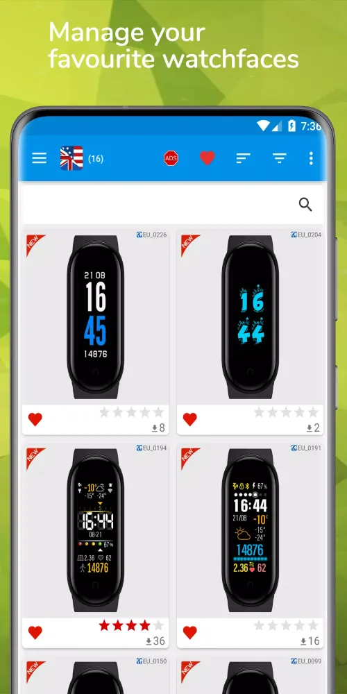 Mi Band 5 WatchFaces Screenshots