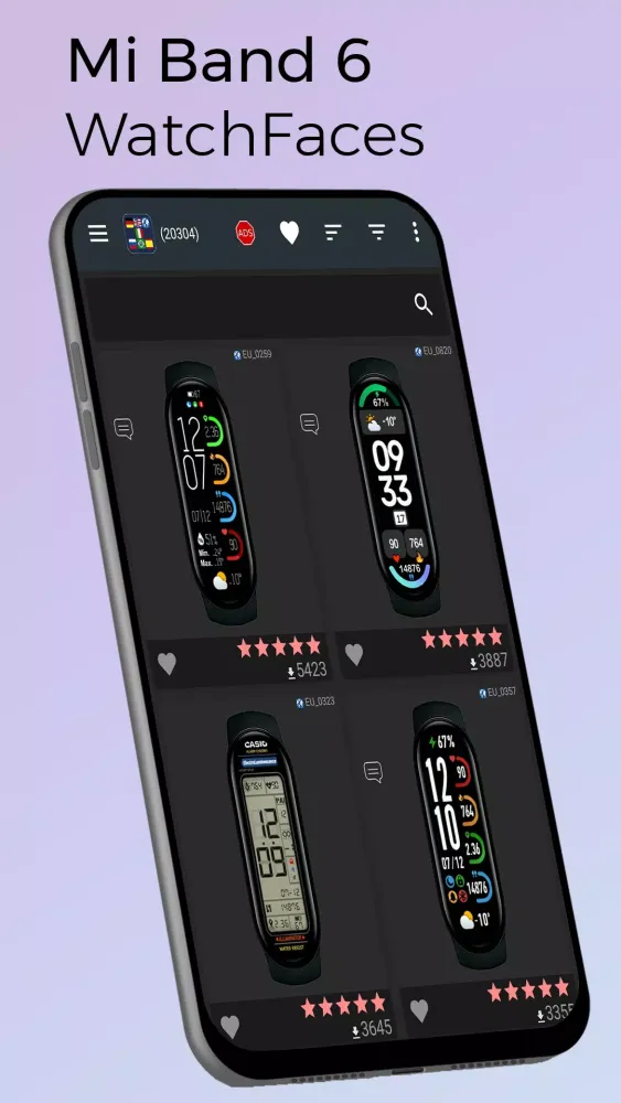 Mi Band 6 WatchFaces應用截圖