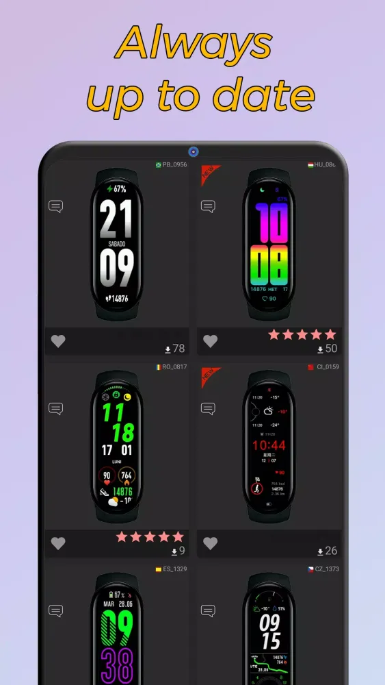 Mi Band 6 WatchFaces應用截圖
