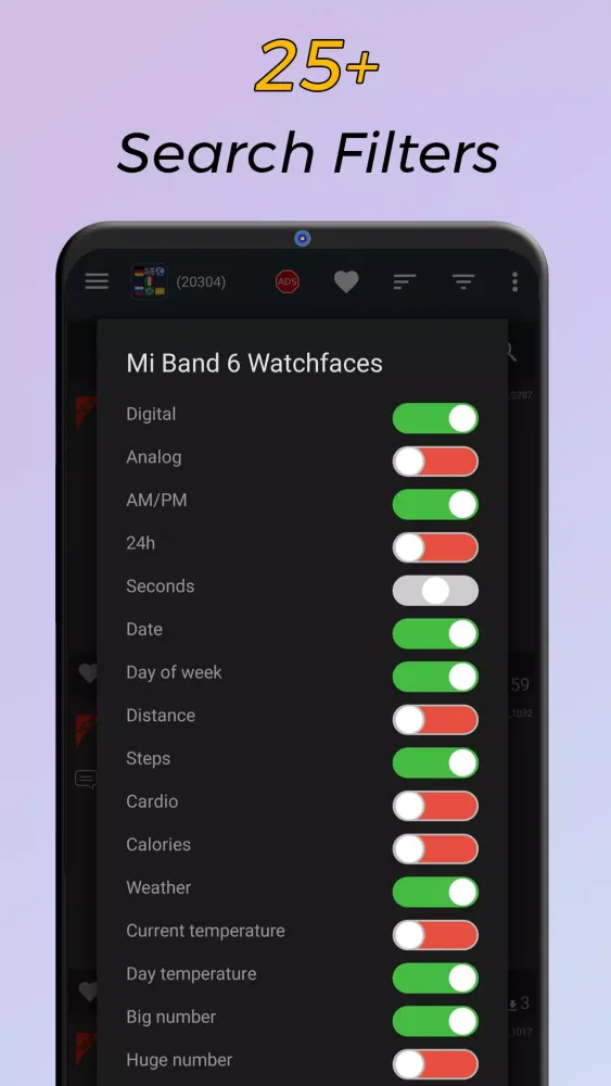 Mi Band 6 WatchFaces應用截圖