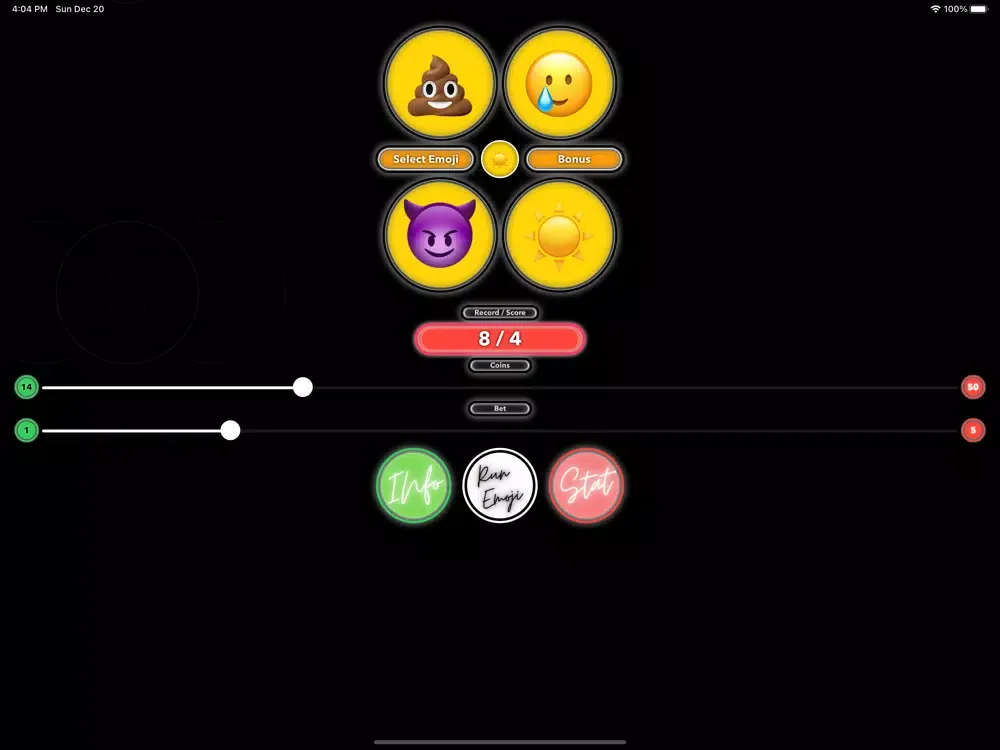 Tangkapan layar Emoji Game Slot Card iPad 