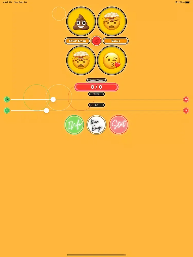 Tangkapan layar Emoji Game Slot Card iPad 