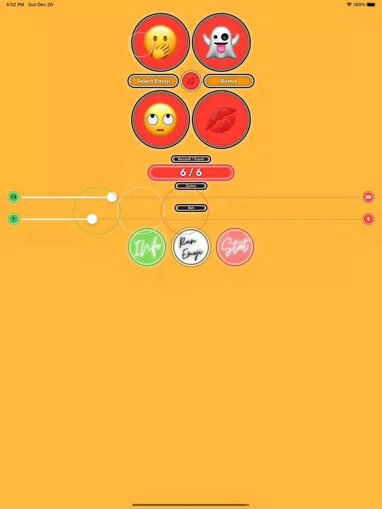 Tangkapan layar Emoji Game Slot Card iPad 