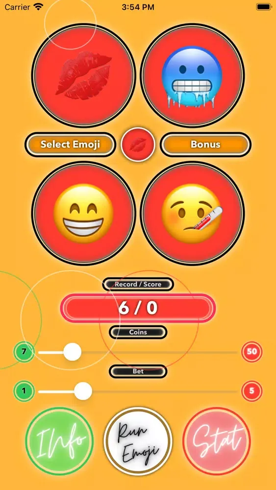 Tangkapan layar Emoji Game Slot Card
