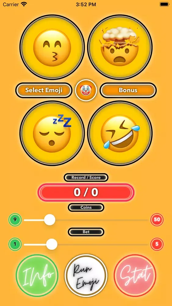 Tangkapan layar Emoji Game Slot Card