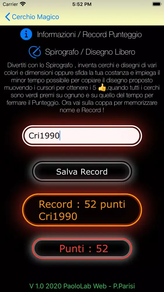 Cerchio Magico Spirografo スクリーンショット