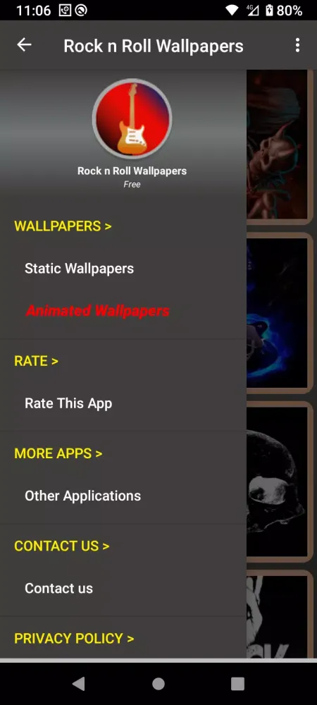 Capturas de pantalla de Rock n Roll Wallpapers