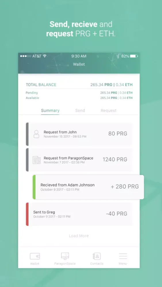 Capturas de pantalla de Paragon Wallet