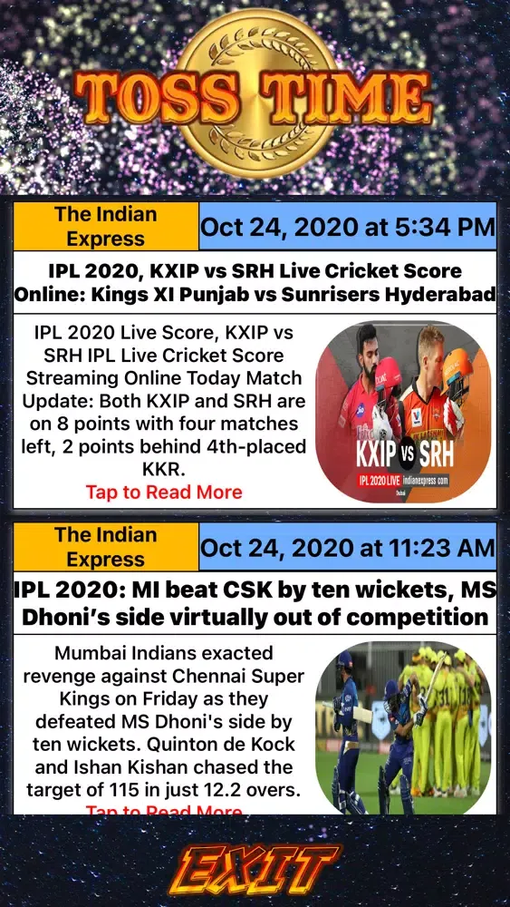 Toss Time:Live Cricket Updates Screenshots