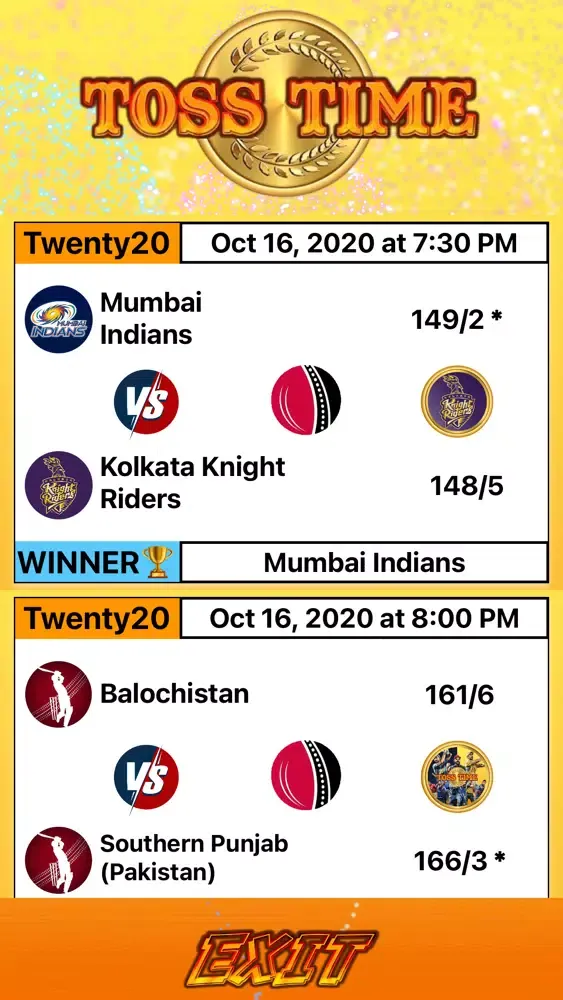 Toss Time:Live Cricket Updates Screenshots