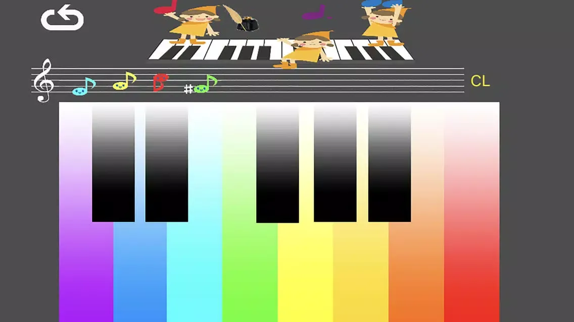 Piano à clavier arc-en-ciel স্ক্রিনশট