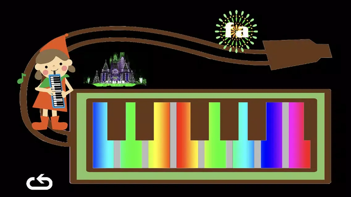 Piano à clavier arc-en-ciel স্ক্রিনশট