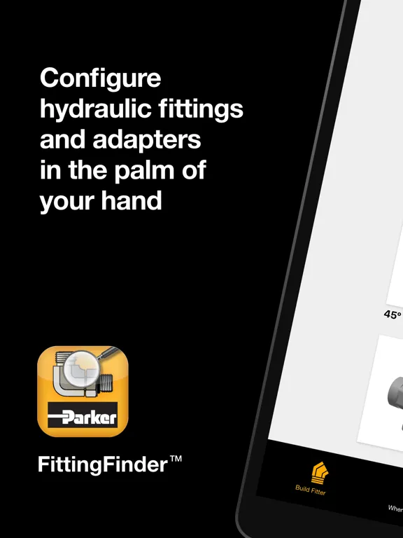 Parker FittingFinder™ iPad  Screenshots