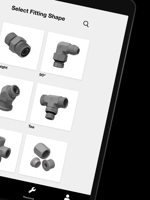 Parker FittingFinder™ iPad  Screenshots