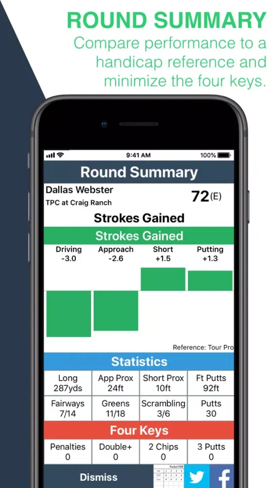 ภาพหน้าจอของ PocketPAR Golf GPS + Stats App