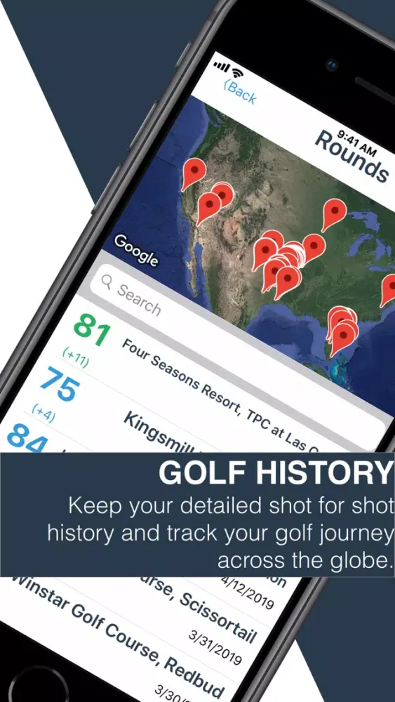 ภาพหน้าจอของ PocketPAR Golf GPS + Stats App