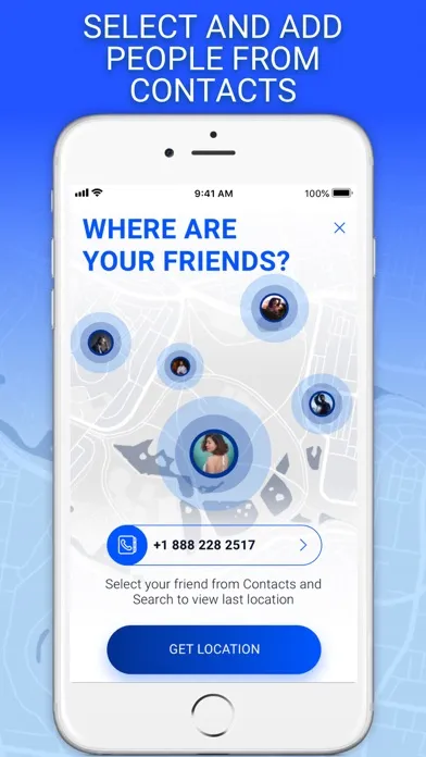Tangkapan skrin Get Location - Share and Find