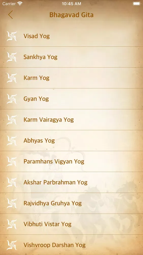 Captures d'écran de Bhagavad Gita - All Language