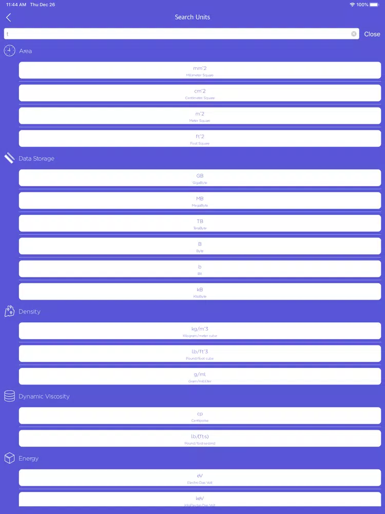 Скриншоты Unit Converter - (All In One) iPad 