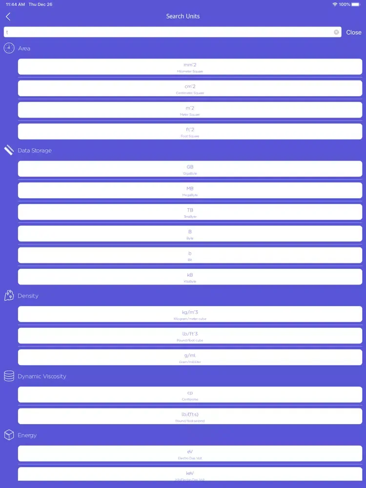 Screenshot di Unit Converter - (All In One) iPad 