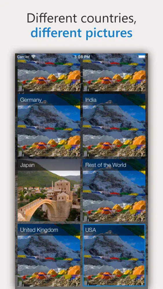 Ảnh chụp màn hình của DailyPic — Bing Wallpaper