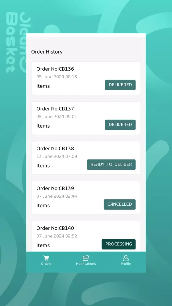 Clean Basket - Partner Screenshots