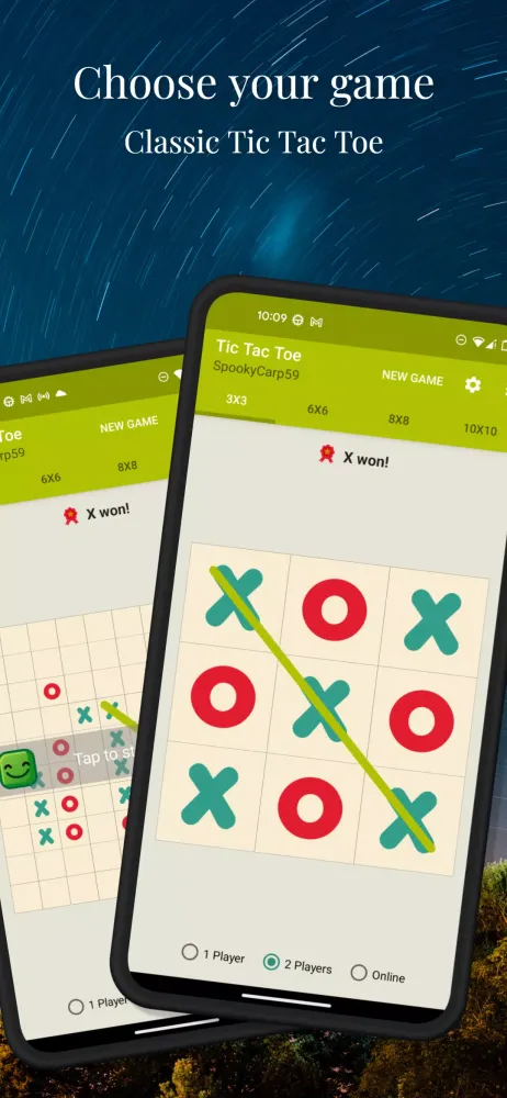 Скриншоты Tic Tac Toe