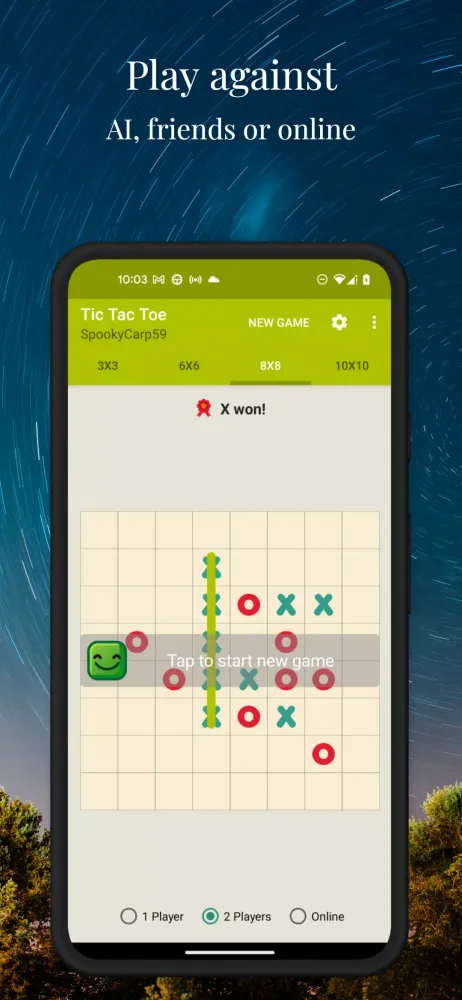 Скриншоты Tic Tac Toe