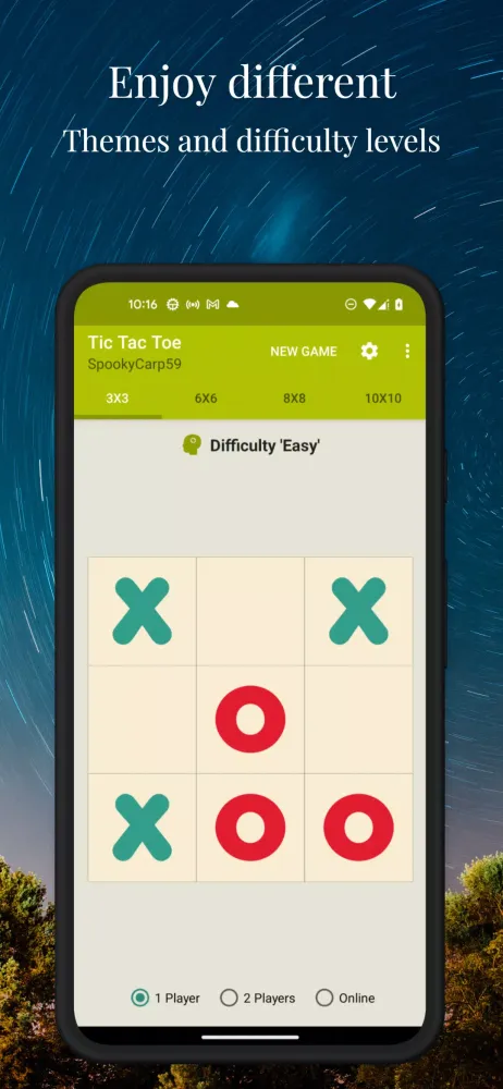 Скриншоты Tic Tac Toe