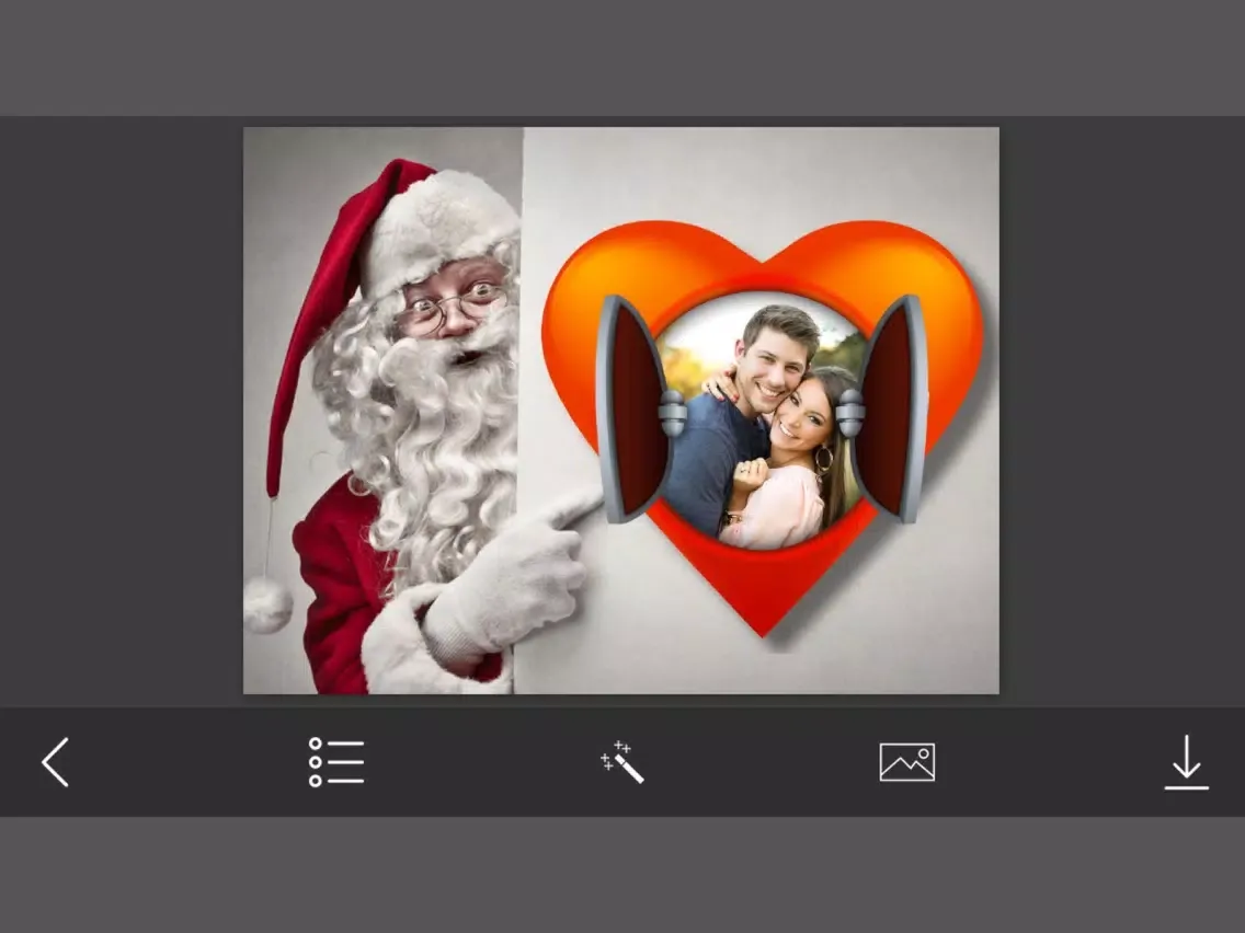 3D Christmas Photo Frame - Amazing Picture Frames & Photo Editor iPad  Ekran Görüntüleri