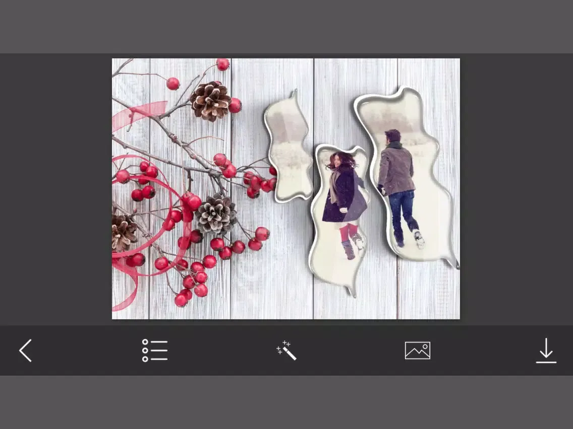3D Christmas Photo Frame - Amazing Picture Frames & Photo Editor iPad  Ekran Görüntüleri