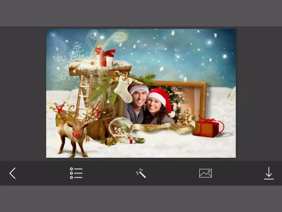 Christmas Photo Frame - Amazing Picture Frames & Photo Editor iPad  Ekran Görüntüleri