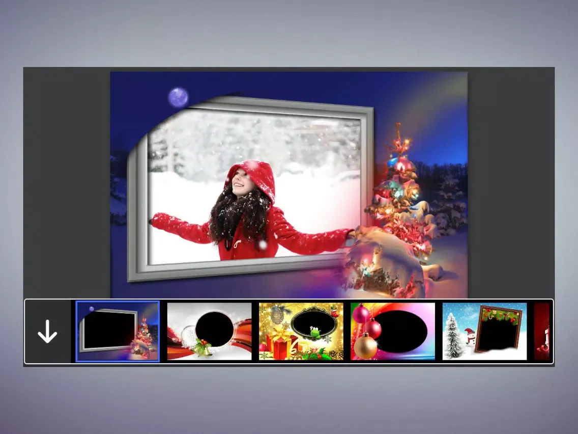 Happy Christmas Photo Frames - Instant Frame Maker & Photo Editor iPad  Ekran Görüntüleri