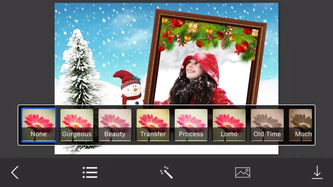 Happy Christmas Photo Frames - Instant Frame Maker & Photo Editor Ekran Görüntüleri