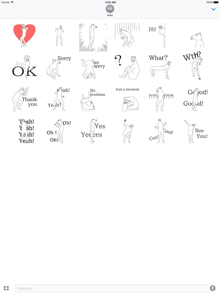 Animated Funny Horseman Emoji iPad 应用截图