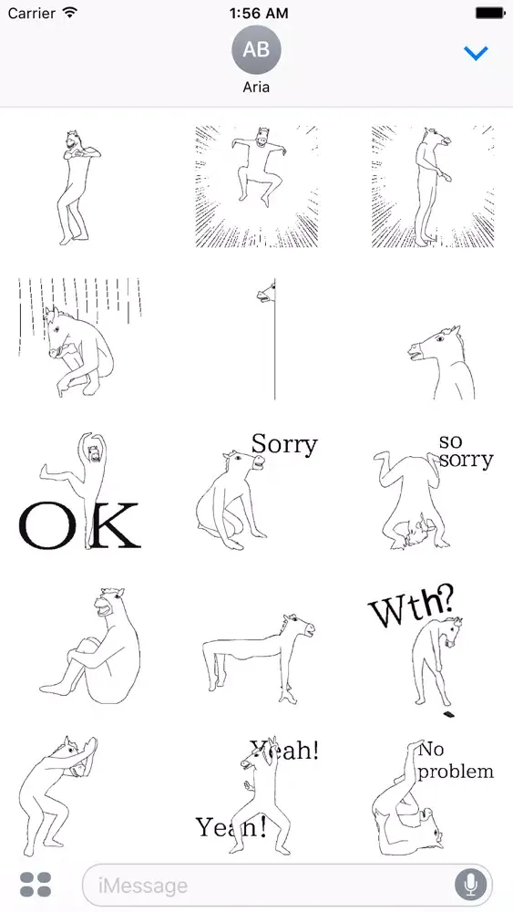 Animated Funny Horseman Emoji应用截图
