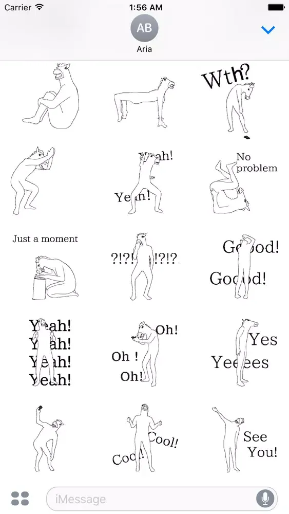 Animated Funny Horseman Emoji应用截图